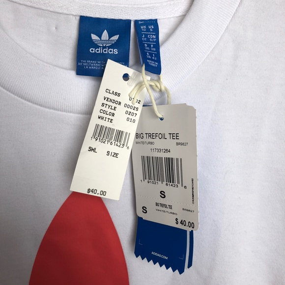 SOLD Adidas big trefoil logo tee NWT - Picture 6 of 8